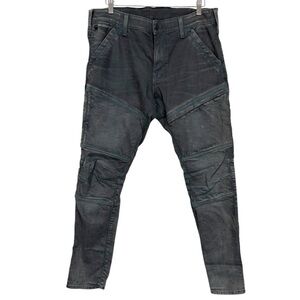 G Star G Raw Rackham Skinny Moto Jeans Size 36
